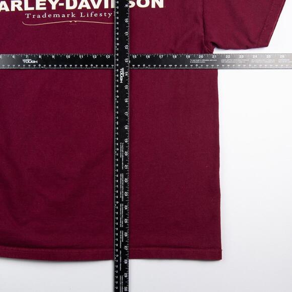 Harley-Davidson Washington DC Graphic T Shirt Mens XL Made In USA 2009 Burgundy - Picture 6 of 7
